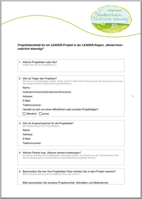 Projektideenblatt